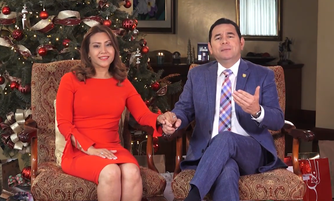 Jimmy Morales envía mensaje de Navidad