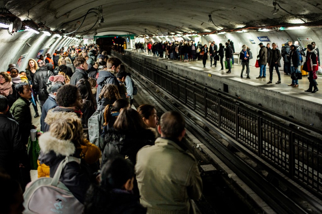 Huelga de transporte en Francia