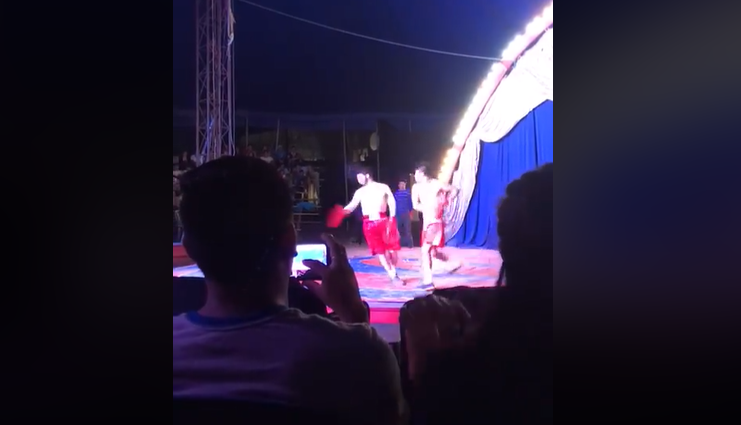 Pelea de Neto Bran y Tres Kiebres ahora es un show en un circo