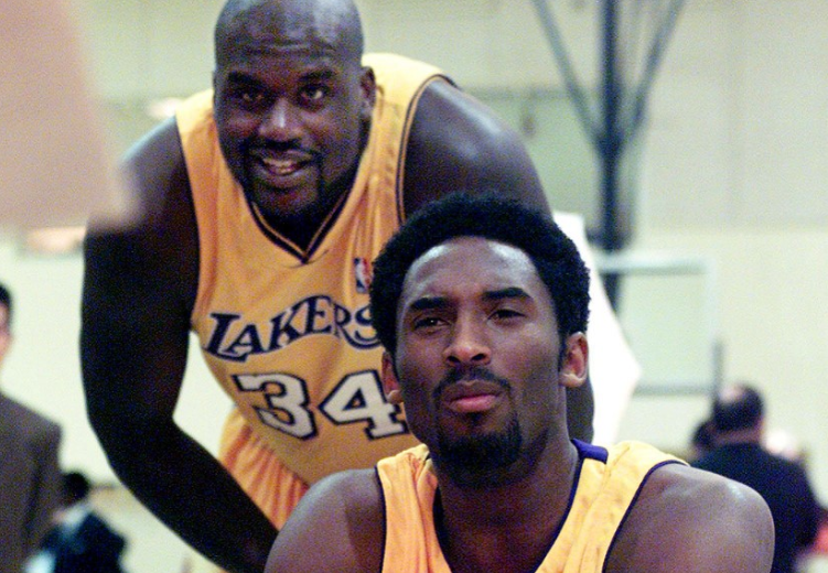 Saquile O'neal y Kobe Bryant