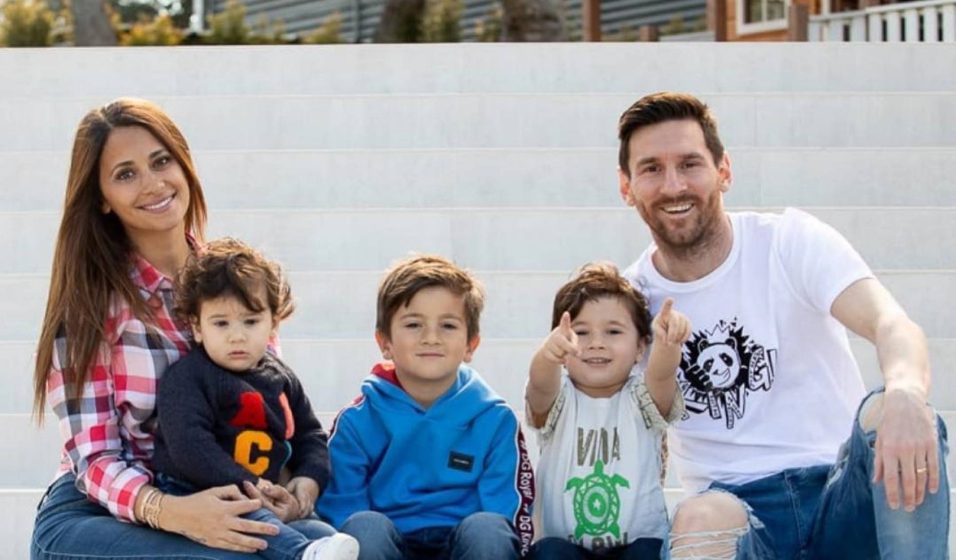 Familia de Messi, feliz Pascua