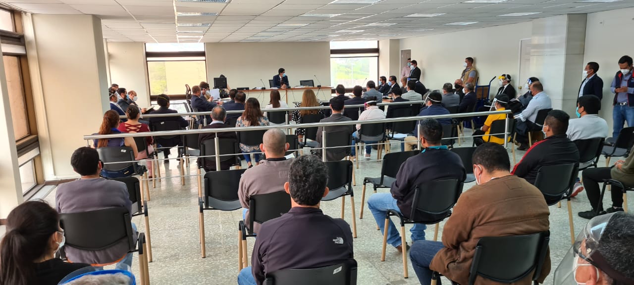 audiencia de primera declaración por caso Libramiento de Chimaltenango