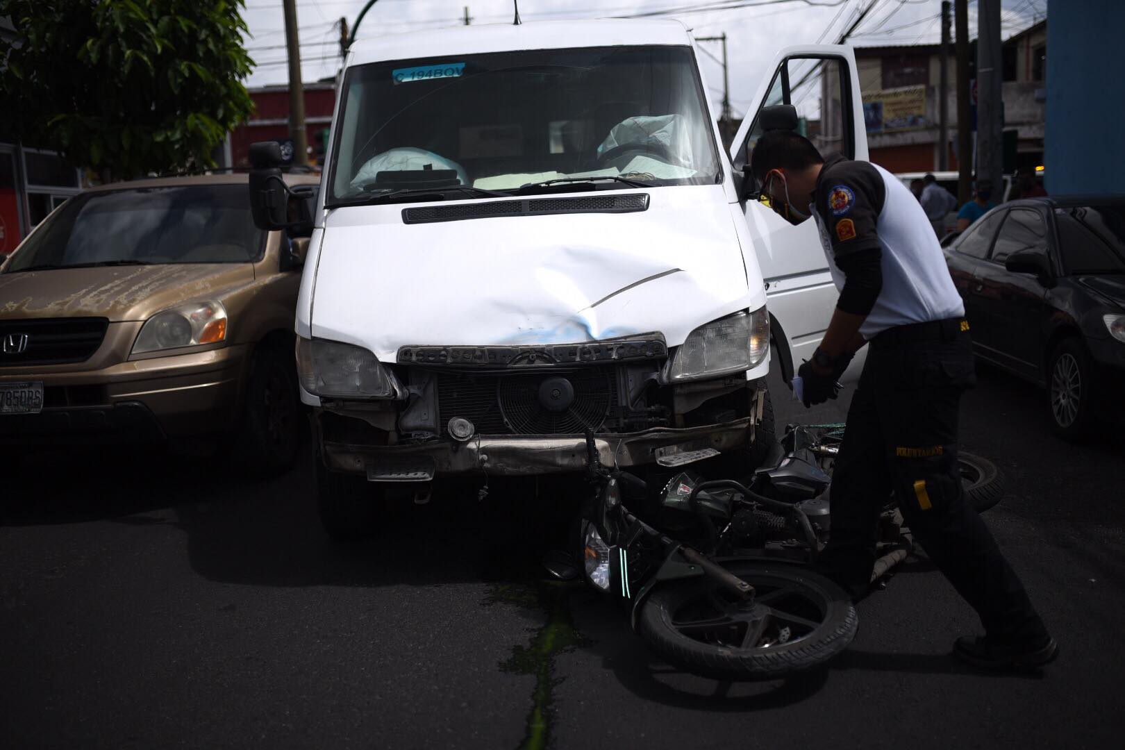 Motorista muere por accidente de tránsito en zona 1