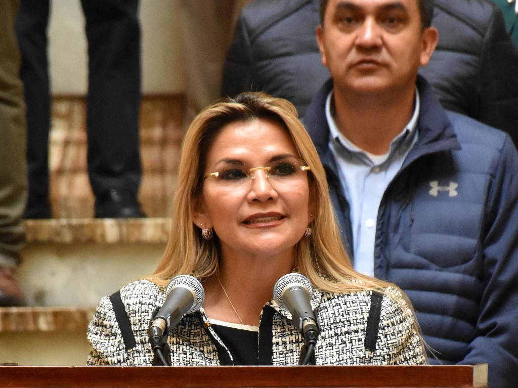 Jeanine Áñez, presidenta interina de Bolivia