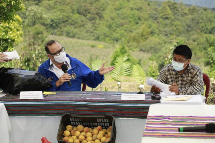 presidente Alejandro Giammattei visita Quetzaltenango