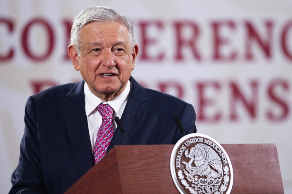 Andrés Manuel López Obrador en conferencia de prensa