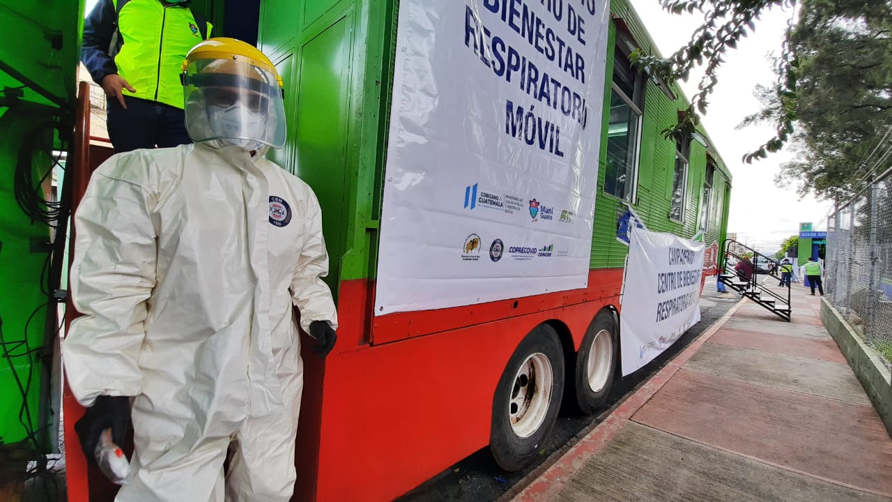 abren centro de bienestar respiratorio móvil en zona 19