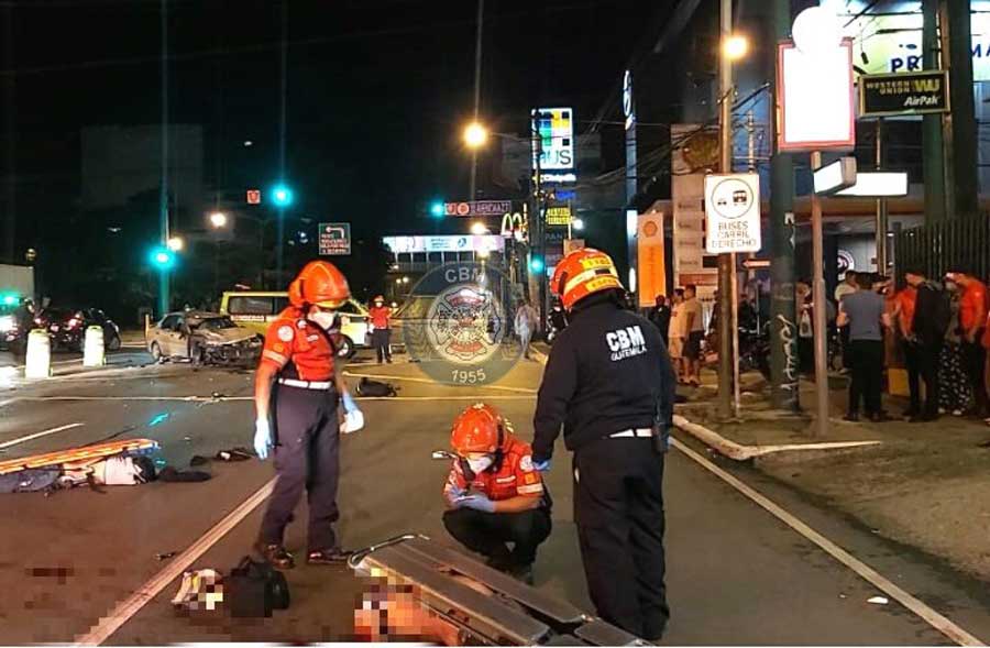 Accidente de tránsito en la Roosevelt