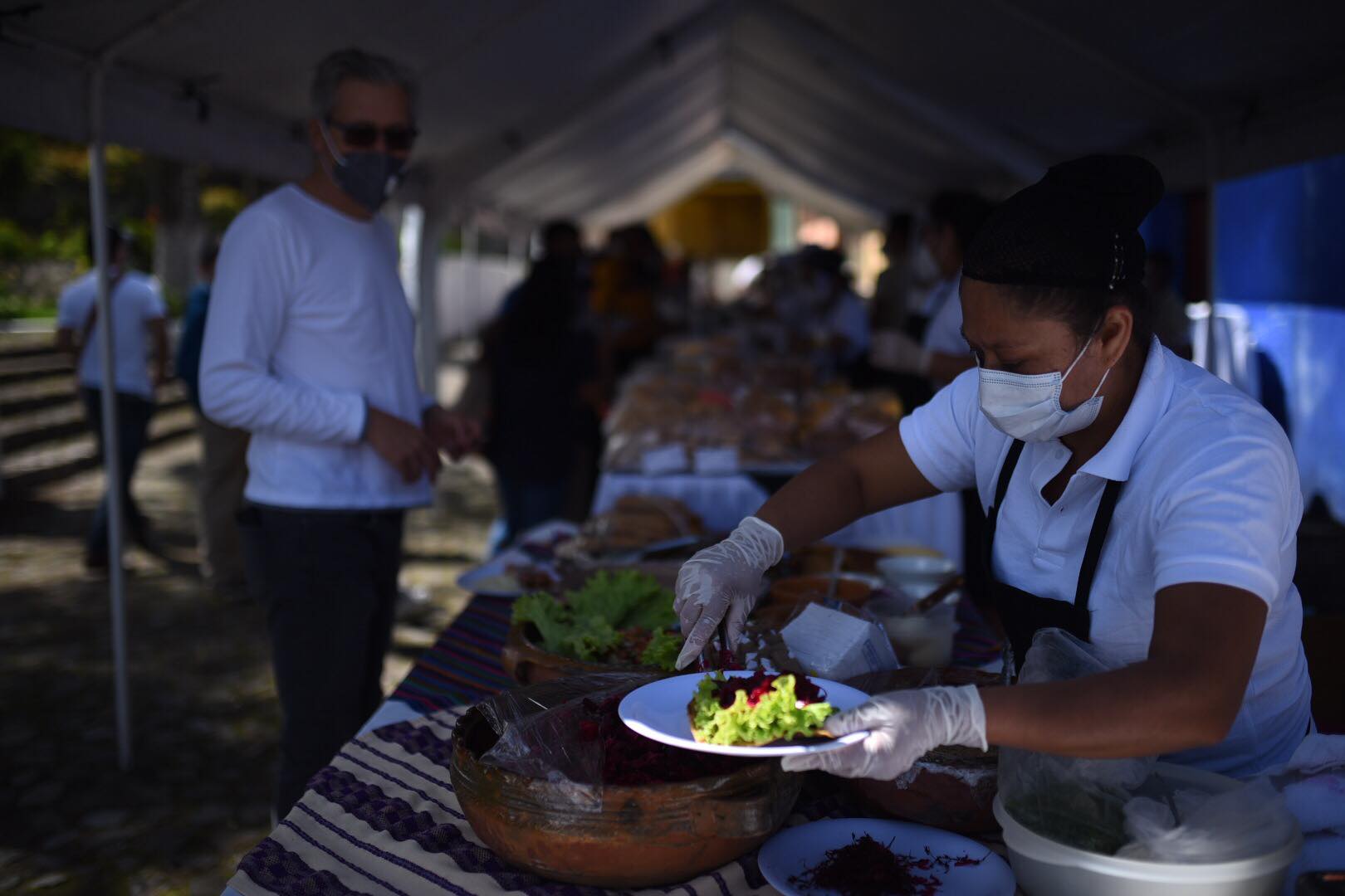 corredor gastronómico en San Juan Del Obispo, Antigua Guatemala