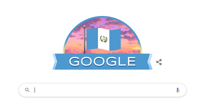 Google dedica su doodle al 199 aniversario de Independencia de Guatemala