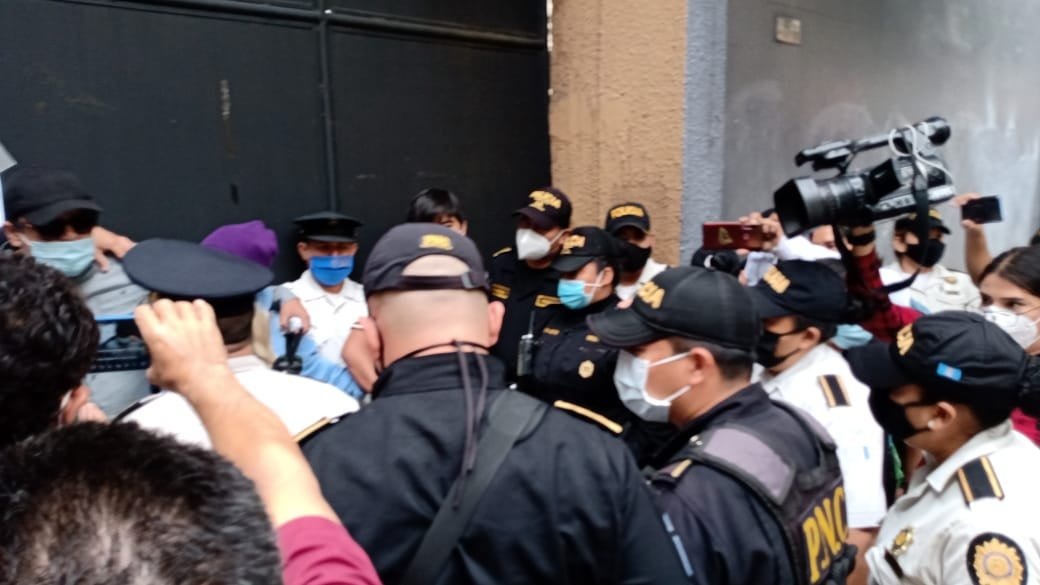 manifestación de estudiantes de la Usac en el Congreso