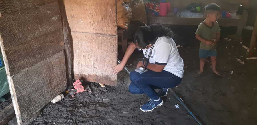 Viviendas con daños por lluvias