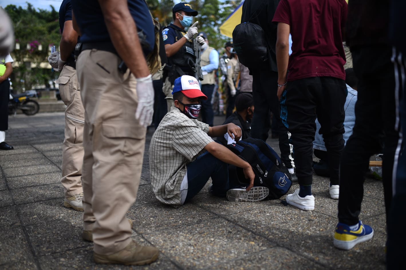 operativos de PNC en Parque Central permiten ubicar a hondureños