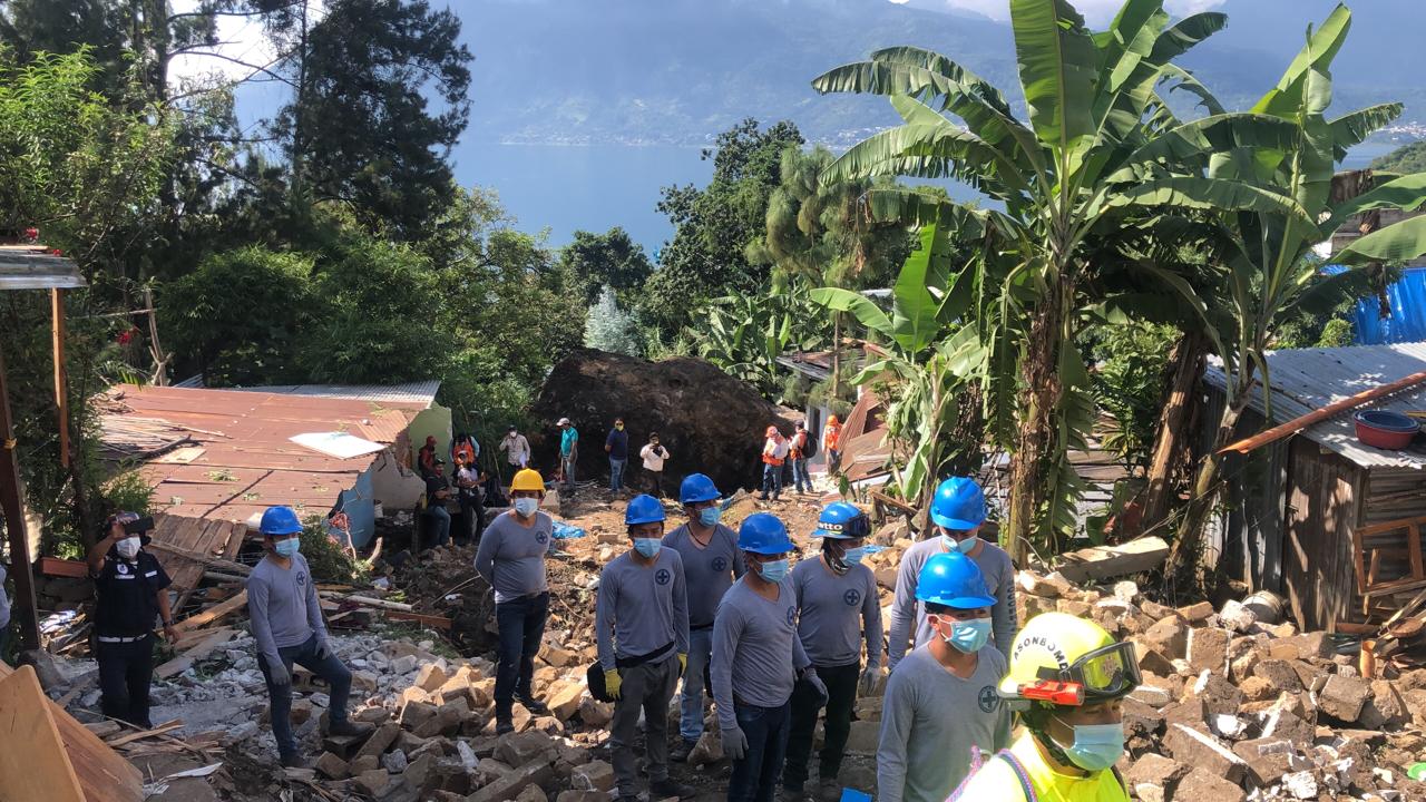 deslizamiento en San Marcos La Laguna