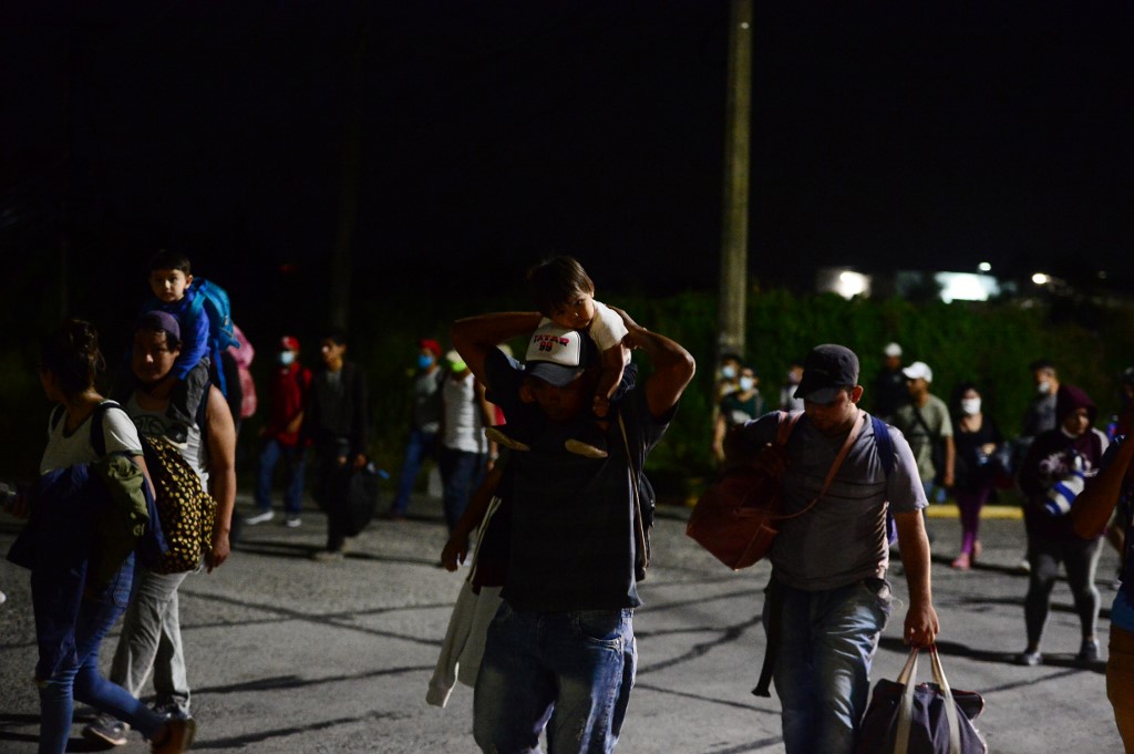 Caravana de migrantes hondureños