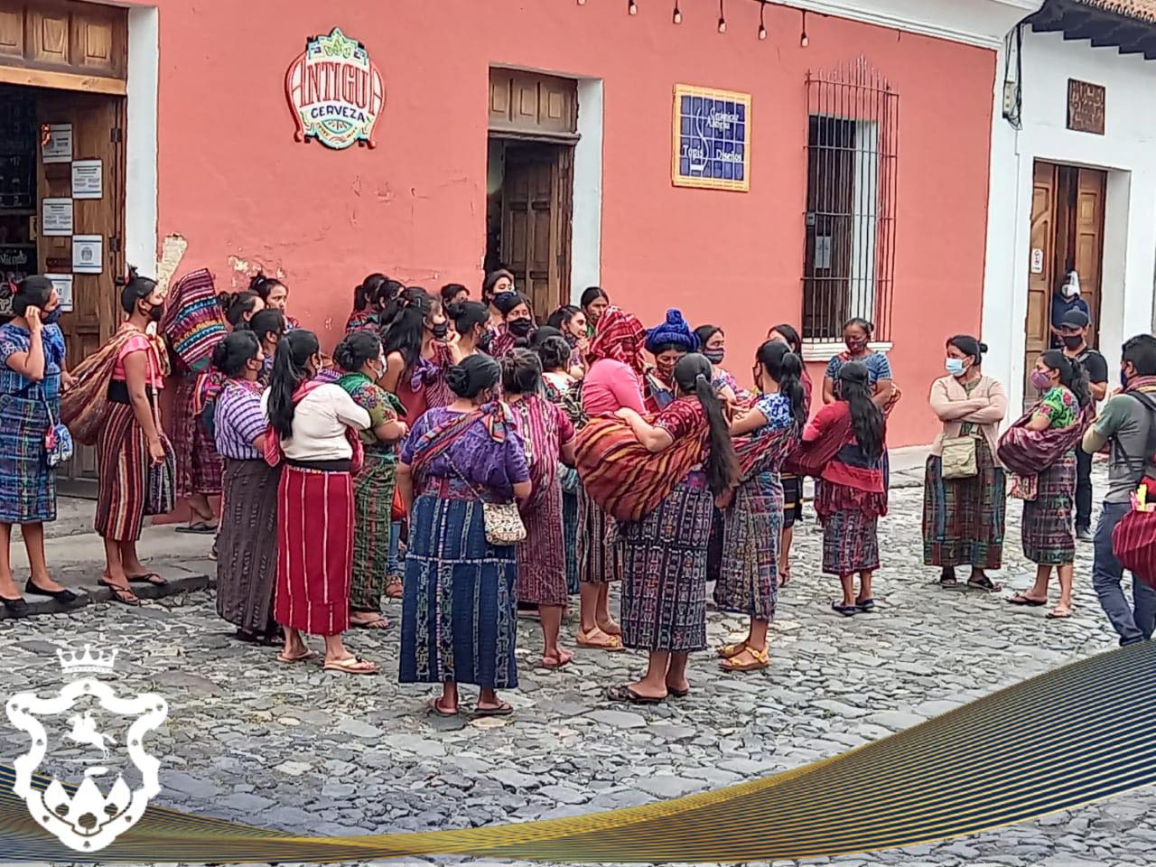 retiro de vendedores en Antigua Guatemala