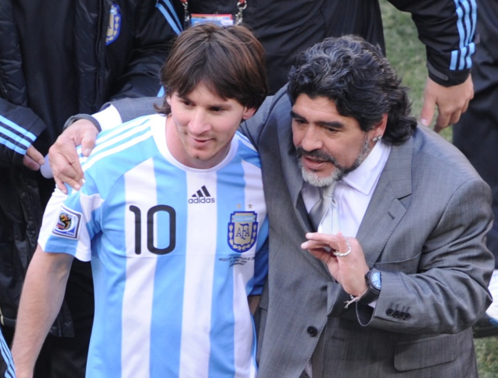 Mensaje de Messi a Maradona