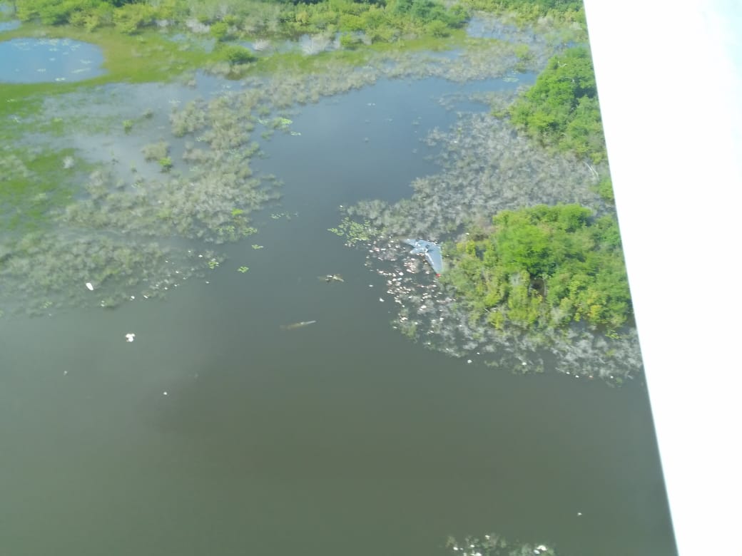 avioneta hallada en Laguna del Tigre, Petén