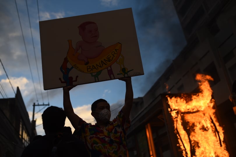 disturbios durante manifestación en el Congreso el 21 de noviembre