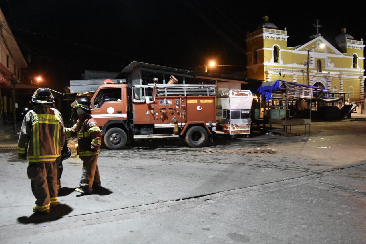 incendio en mercado de Amatitlán