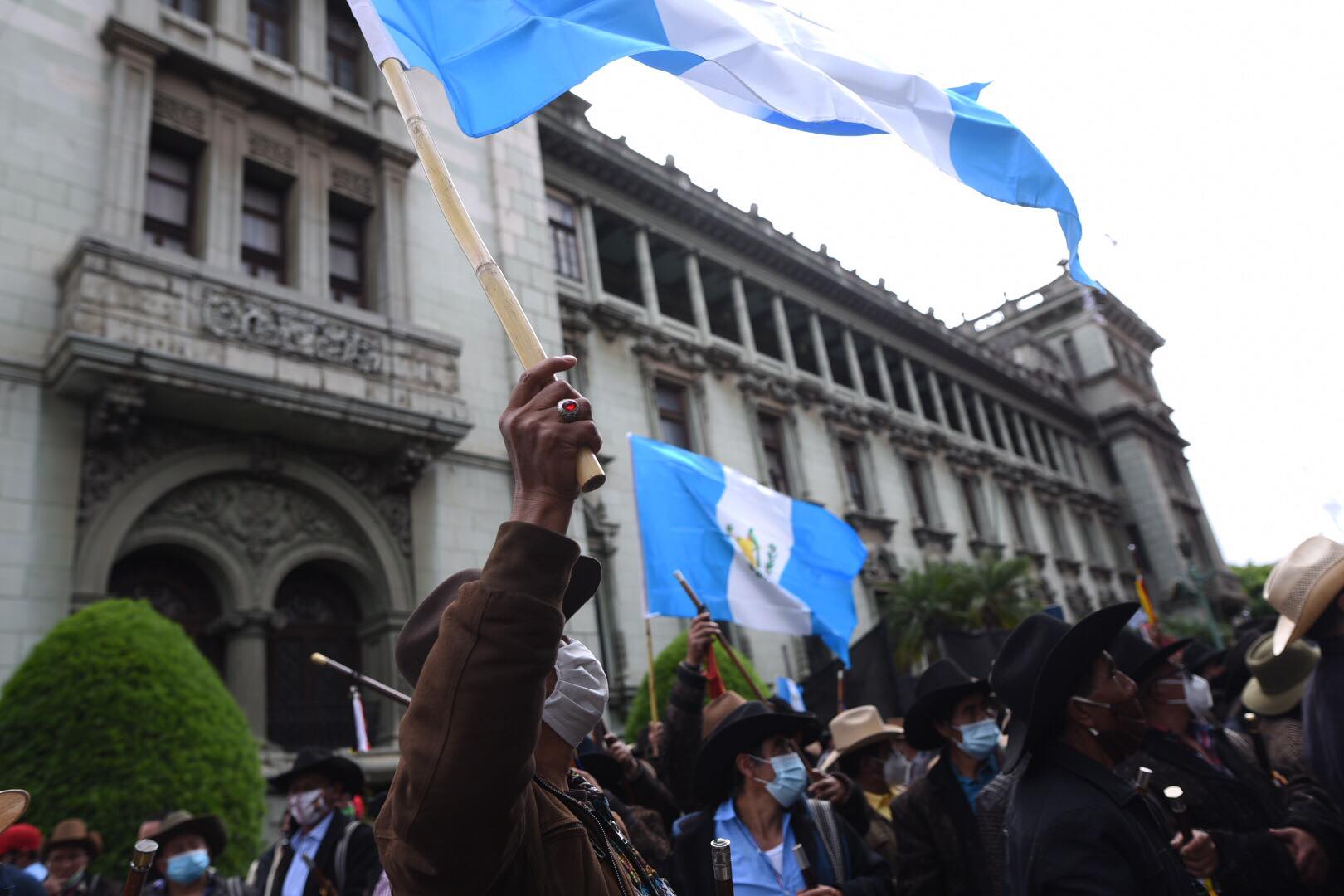 manifestación de los 48 cantones y pueblo Xinka