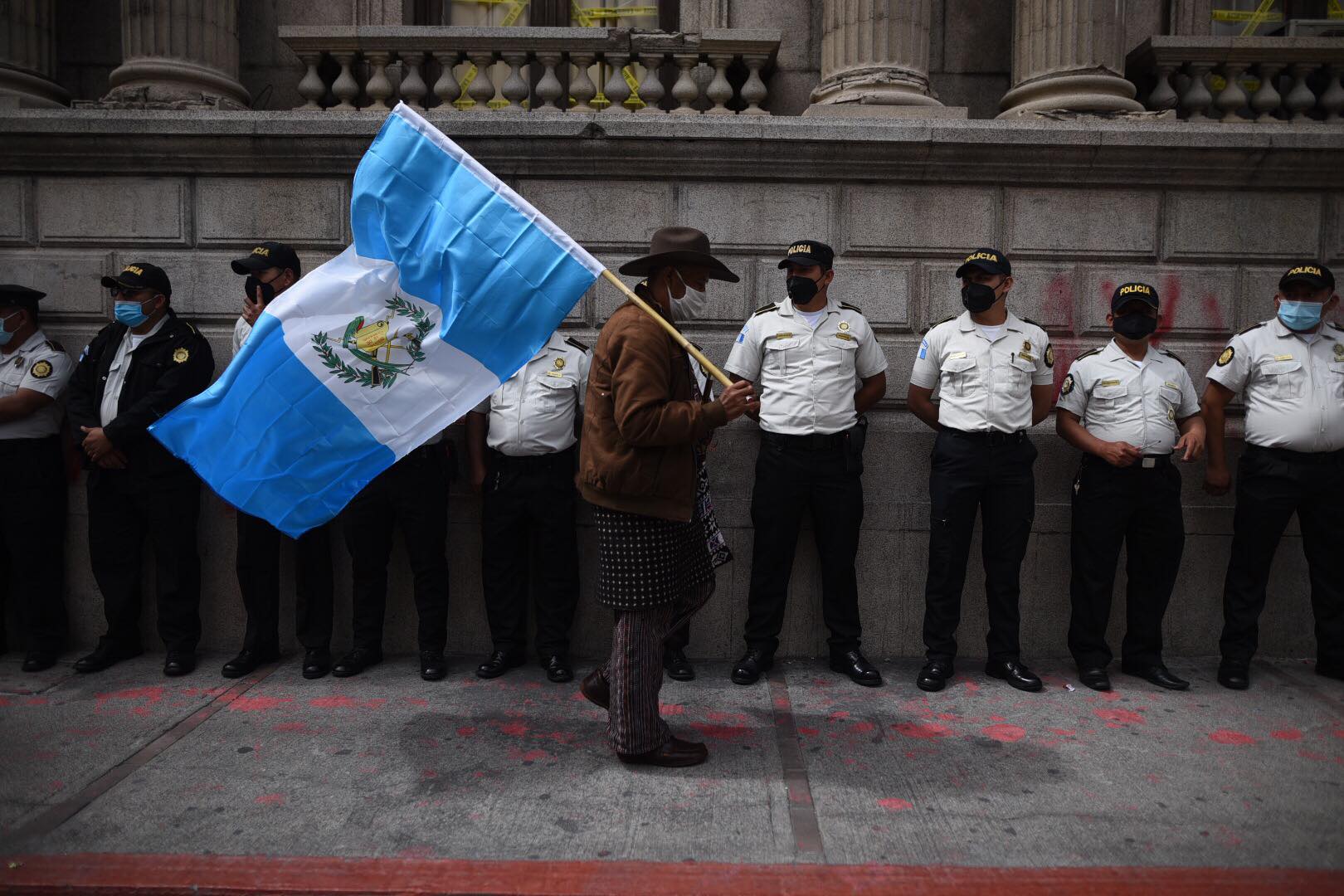 manifestación de los 48 cantones y pueblo Xinka