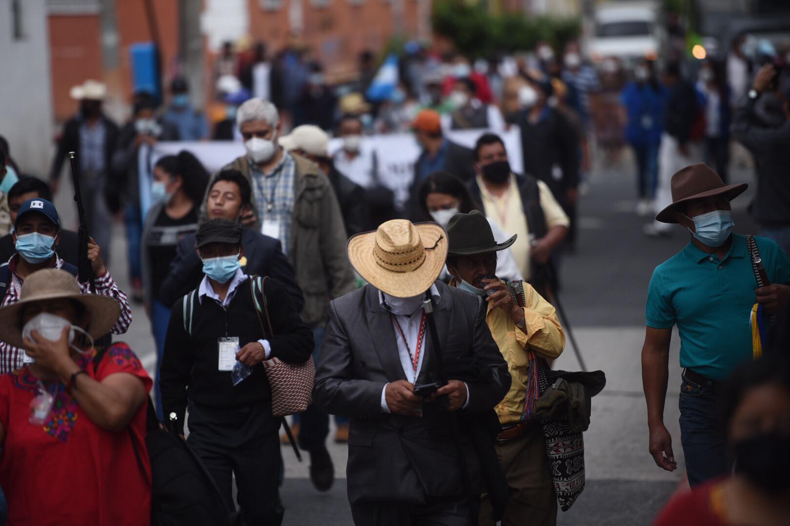 manifestación de los 48 cantones y pueblo Xinka