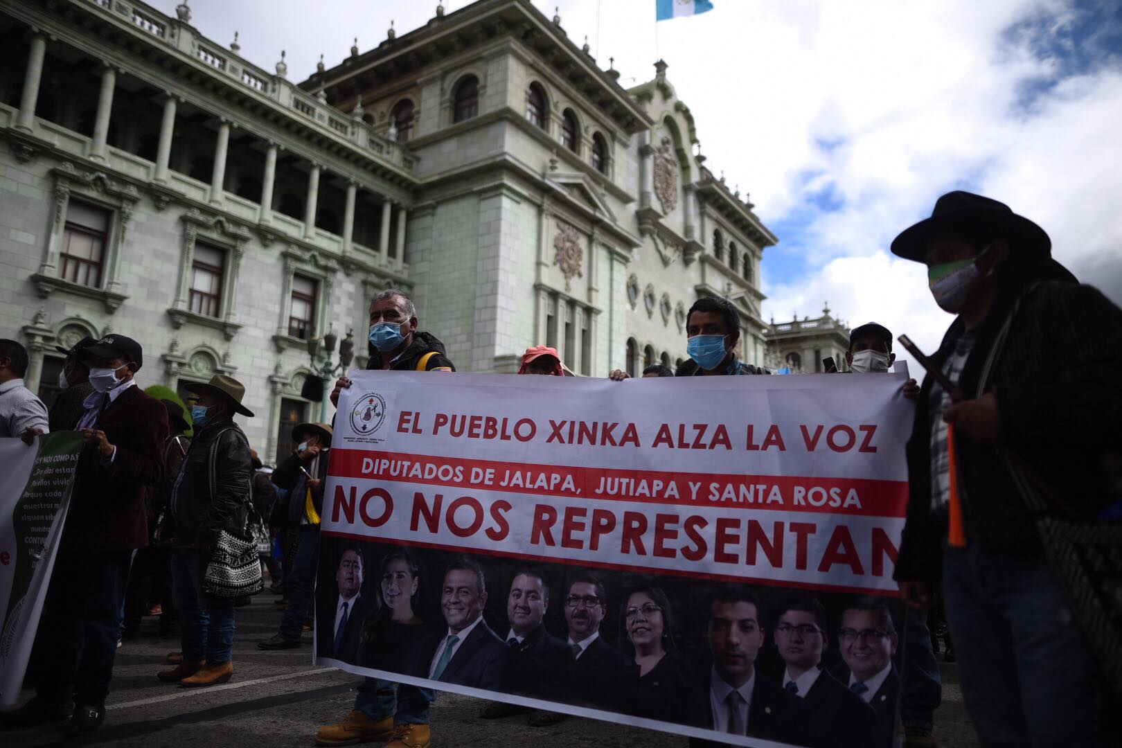 manifestación de los 48 cantones y pueblo Xinka