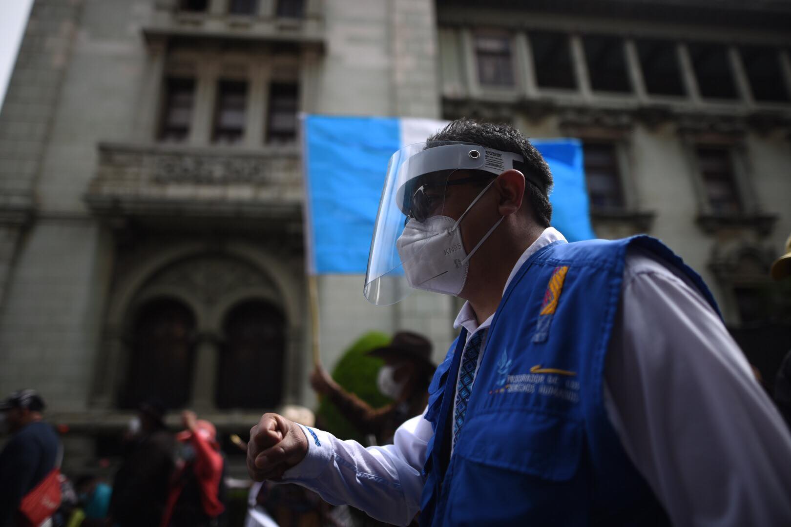 manifestación de los 48 cantones y pueblo Xinka