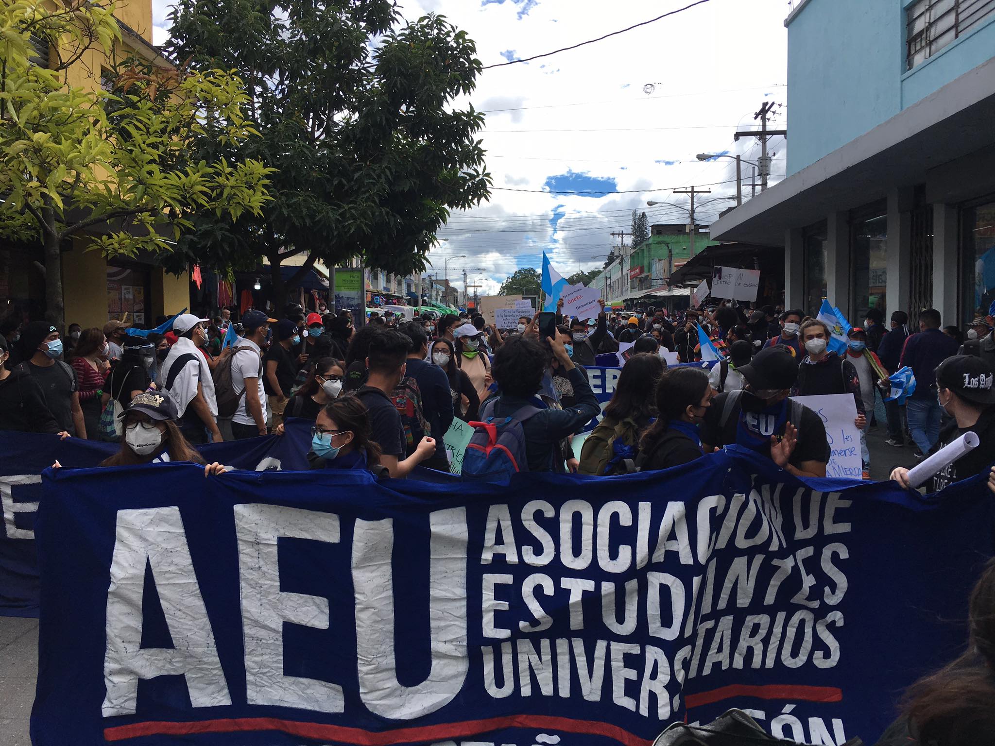 manifestación contra el presupuesto 2021