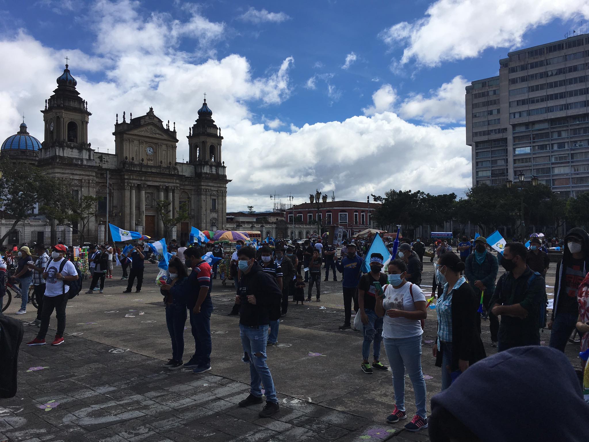 manifestación contra el presupuesto 2021