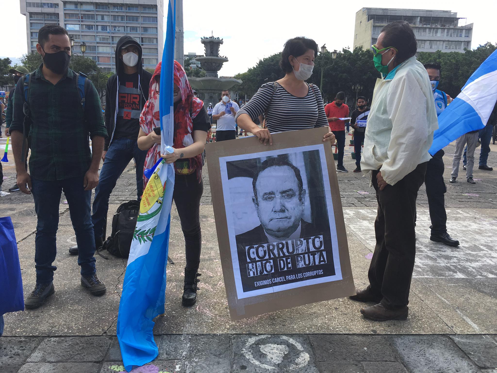 manifestación contra el presupuesto 2021