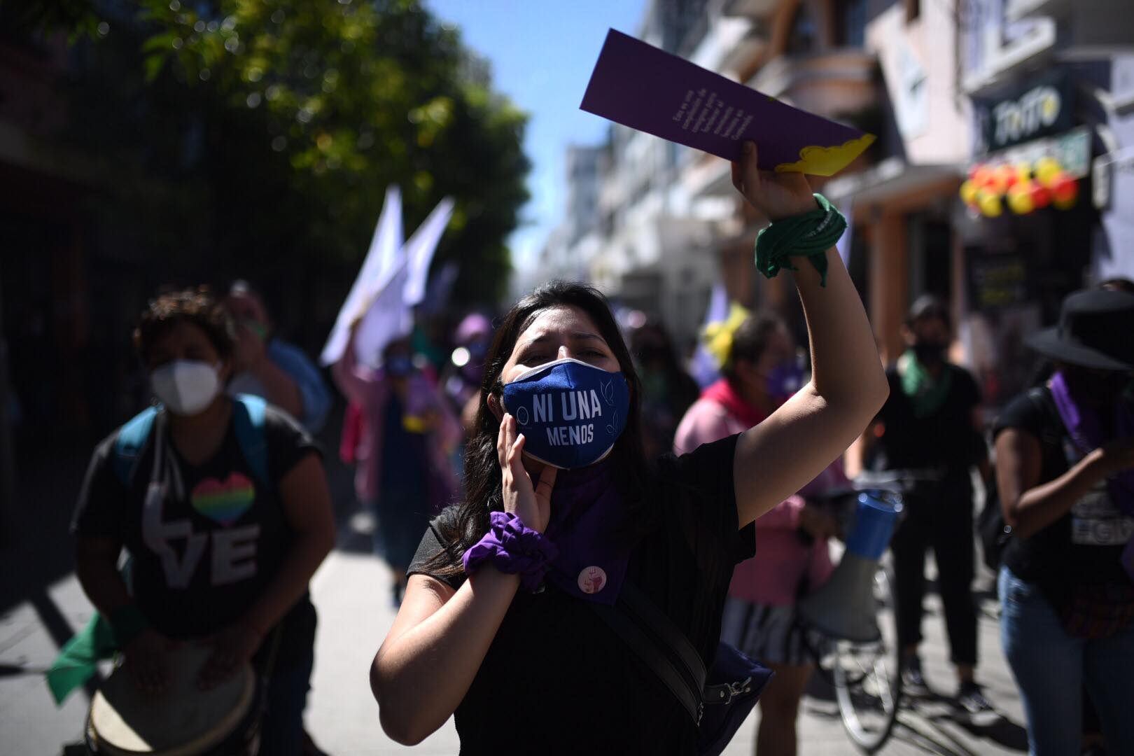 marcha por el Día Internacional de la Eliminación de la Violencia contra la Mujer