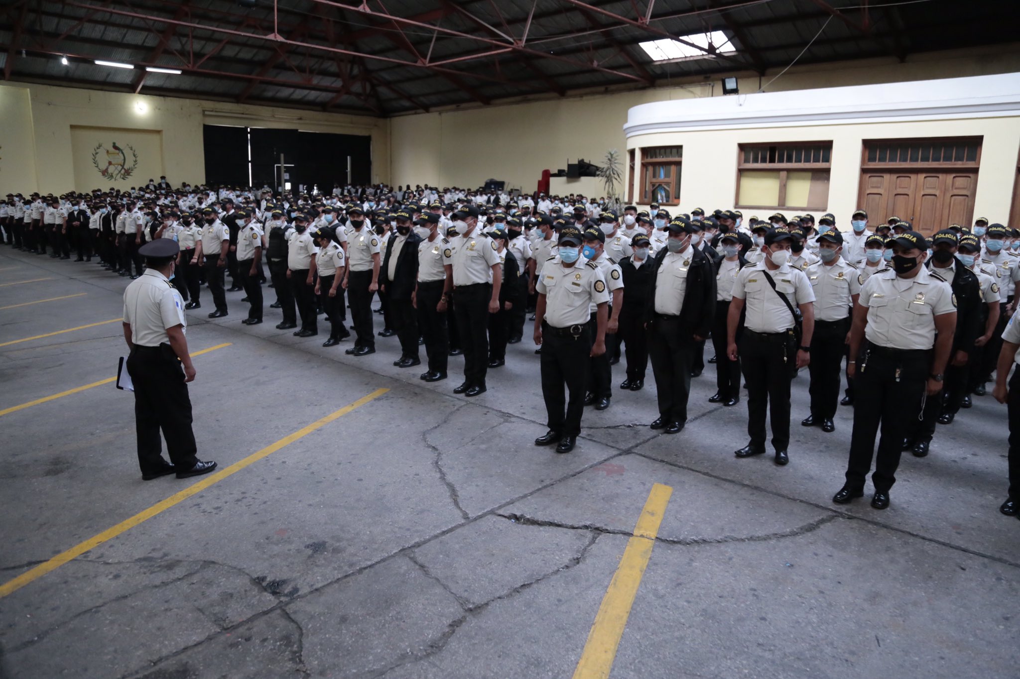 ministro de Gobernación y director de PNC inauguran operativo por manifestaciones