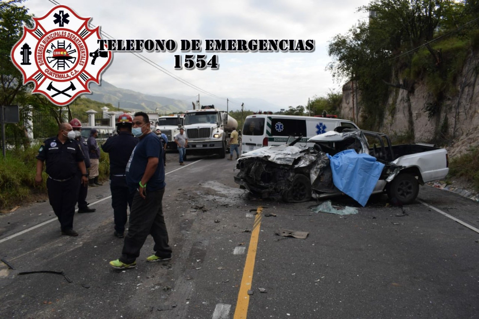 Accidente de tránsito en la ruta al Atlántico.