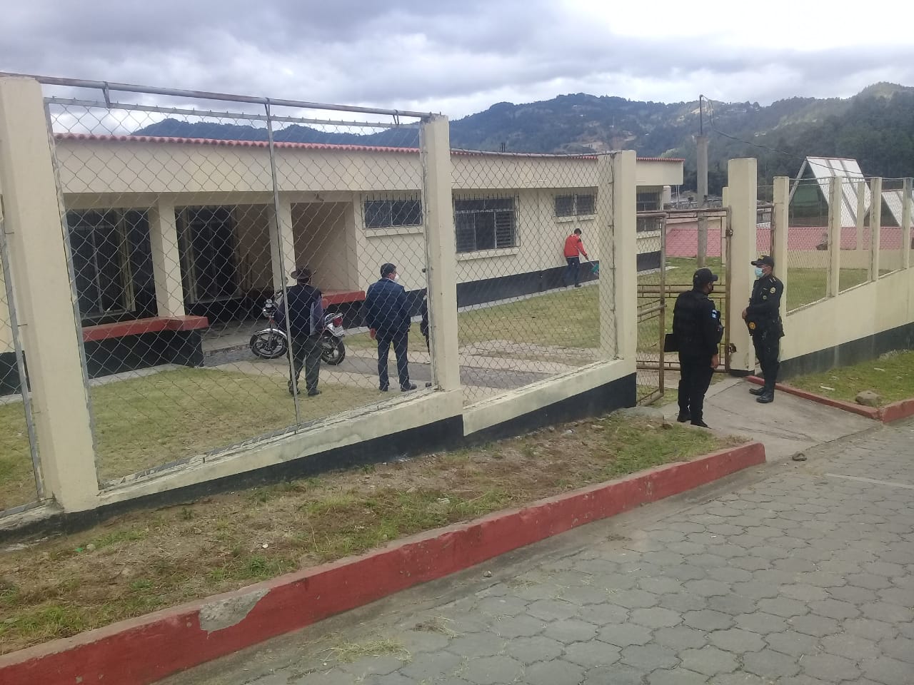 Sede de la PNC en San Miguel Ixtahuacán.