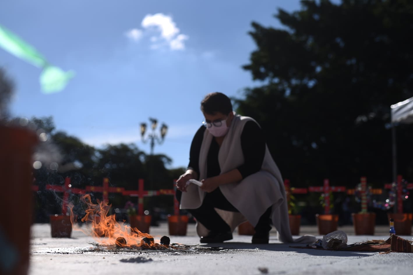 reconstruyen altar de víctimas del Hogar Seguro en Virgen de la Asunción