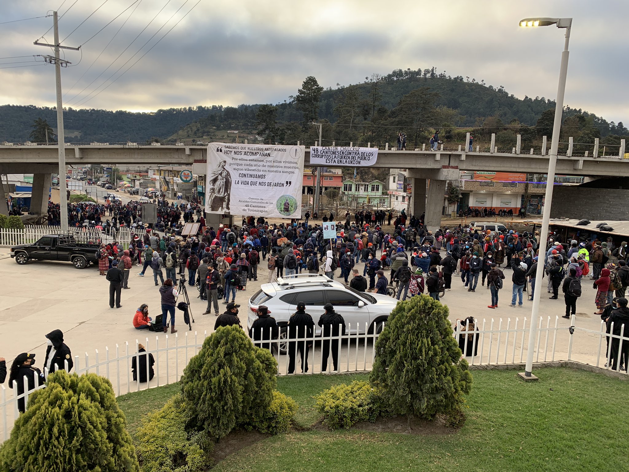 manifestación de los 48 Cantones de Totonicapán