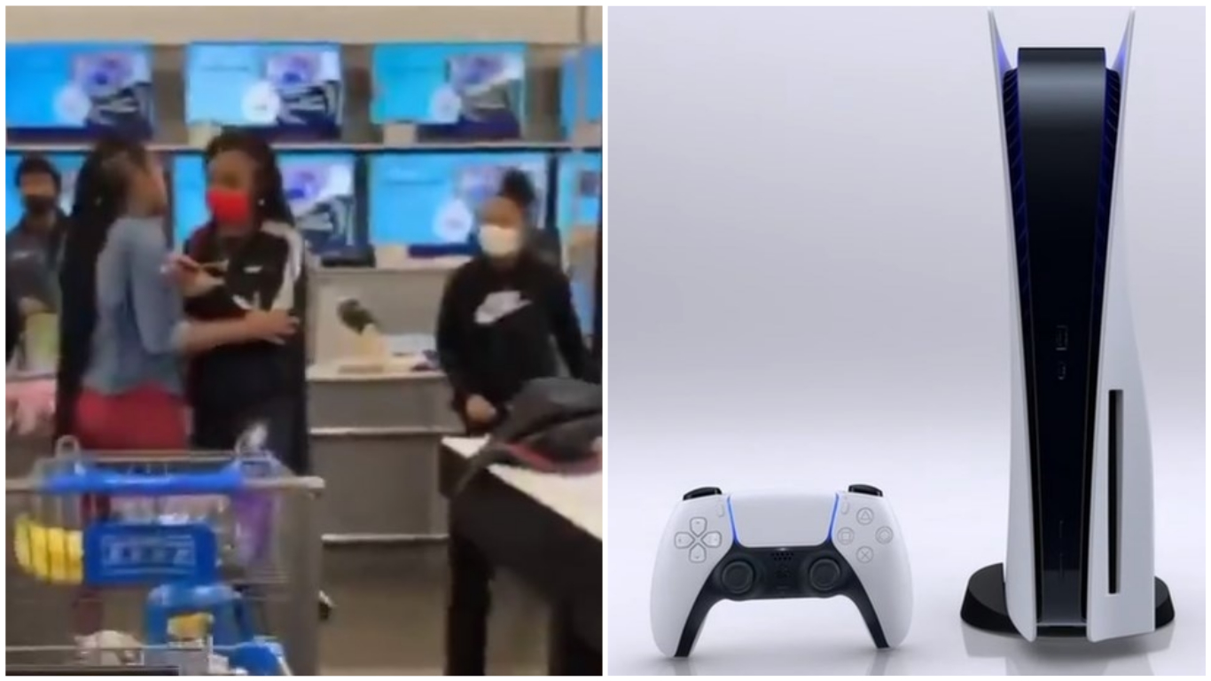 Mujeres se agarran a golpes en un supermercado por un PlayStation 5