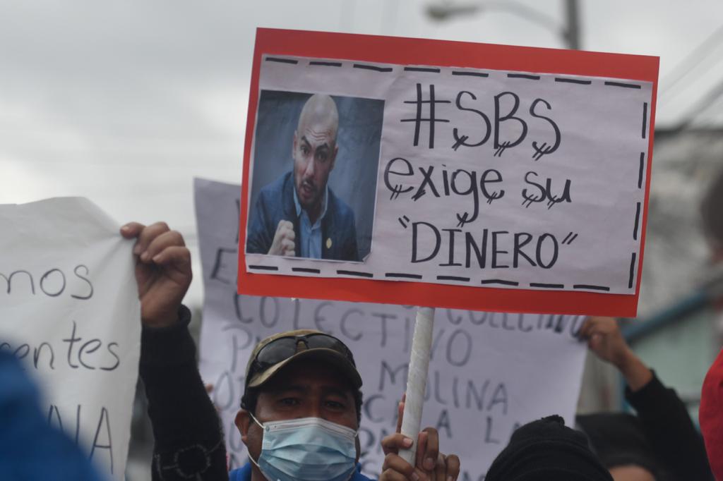 manifestación de trabajadores de la Secretaría de Bienestar Social