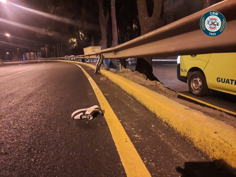 accidente de motocicleta en anillo Periférico