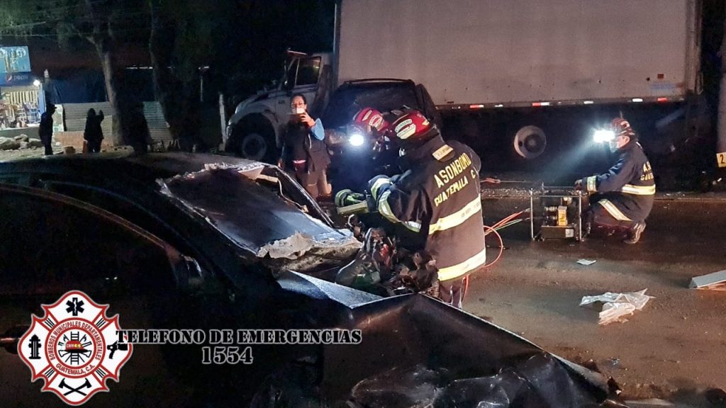 accidente de tránsito en Km. 50 de ruta Interamericana