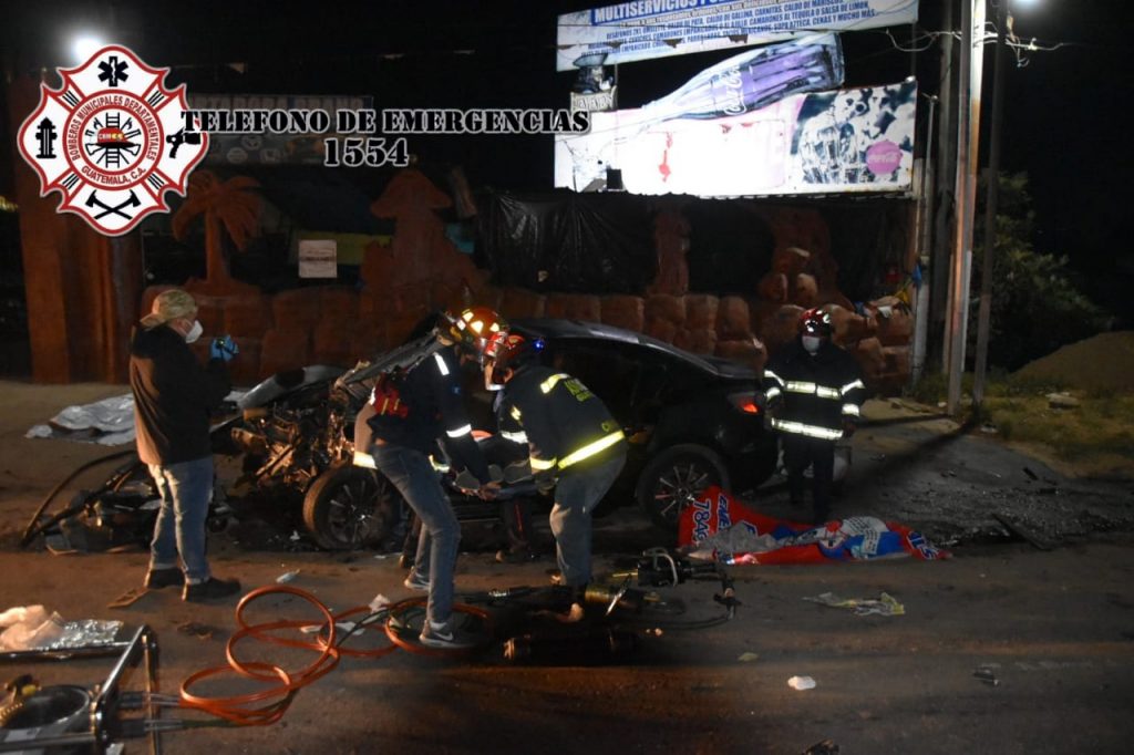 accidente de tránsito en Km. 50 de ruta Interamericana