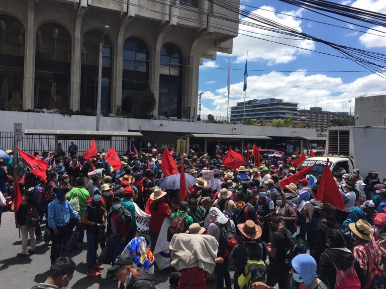 manifestaciones para pedir transparencia en elección de magistrados de Corte de Constitucionalidad