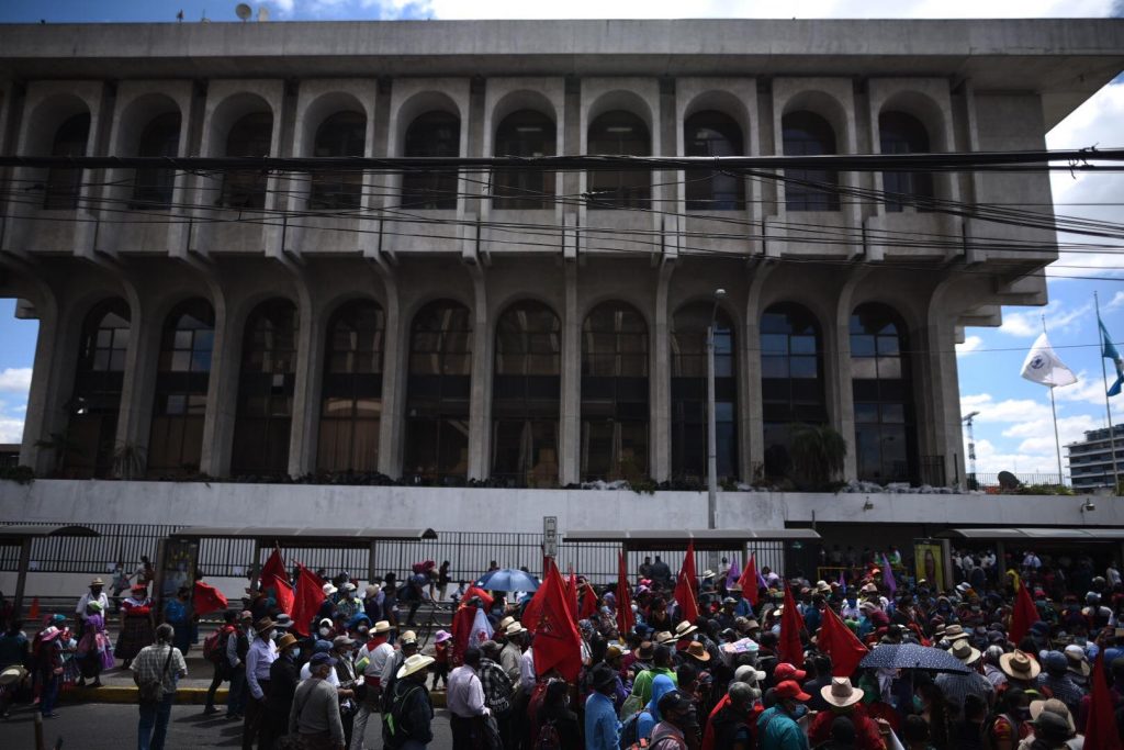 manifestaciones para pedir transparencia en elección de magistrados de Corte de Constitucionalidad