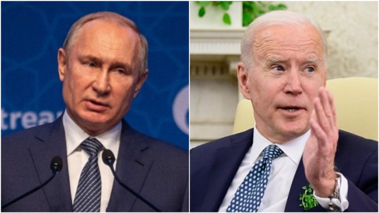 Vladimir Putin y Joe Biden