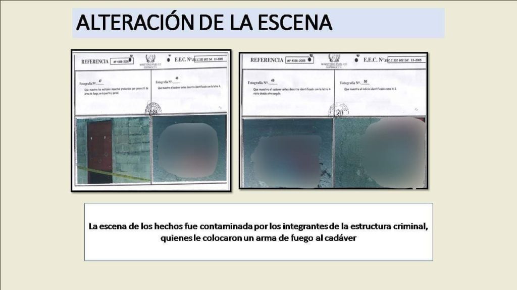 Evidencias de la ejecución extrajudicial del reo Hugo Humberto Ruiz Fuentes.