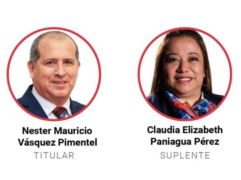 Nester Vásquez y Claudia Paniagua