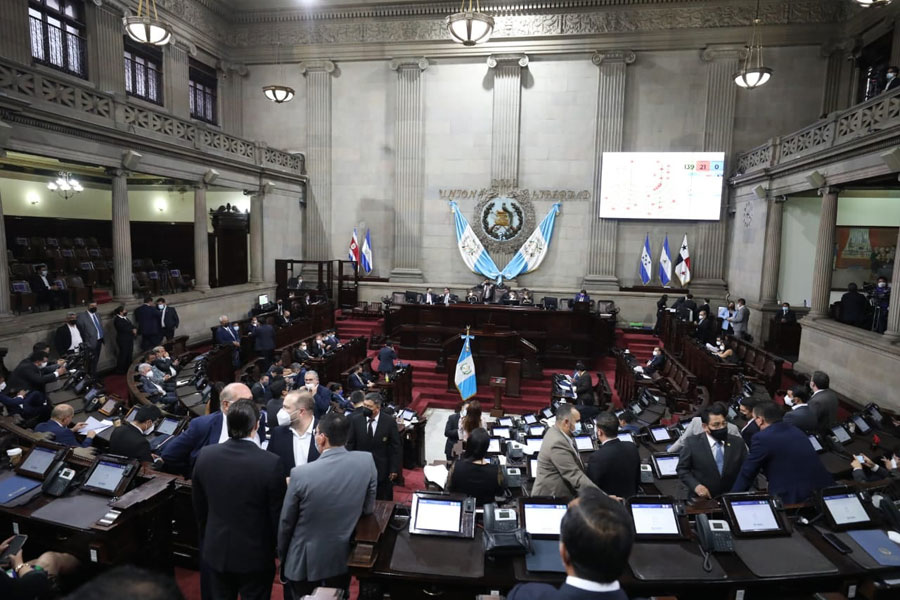 Jefes de Bloque en el hemiciclo del Congreso