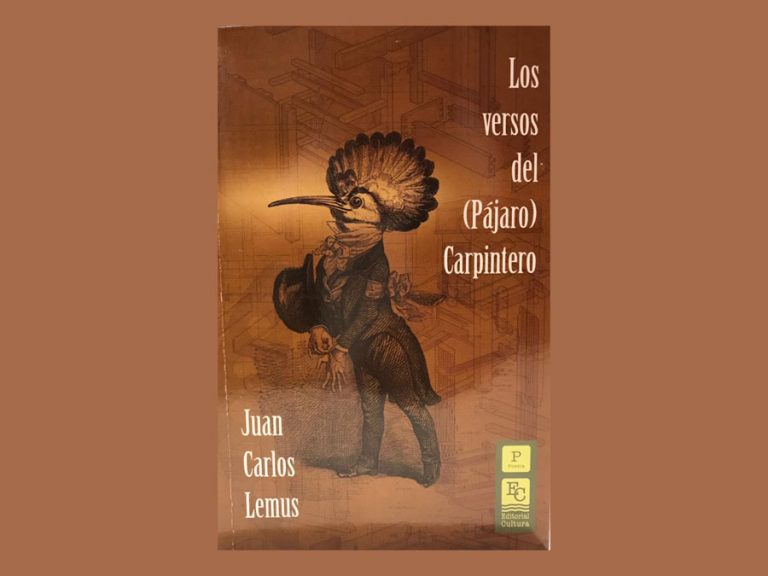 Portada del poemario "Los versos del (Pájaro) Carpintero" de Juan Carlos Lemus